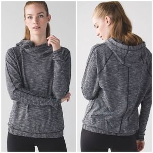 Lululemon Healthy Heart Pullover II Coco Pique Black White Size 10